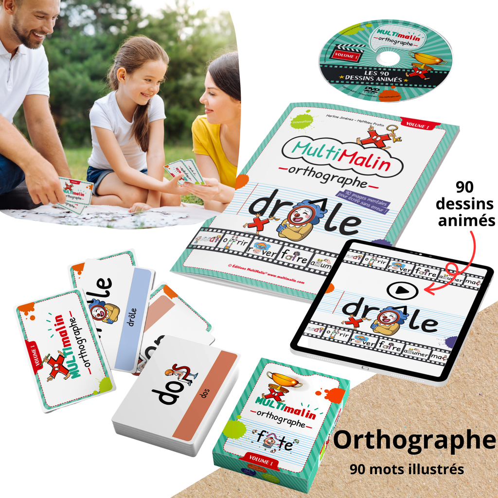 Le Pack français Multimalin (conjugaison du présent + conjugaison du passé + orthographe) au CANADA !