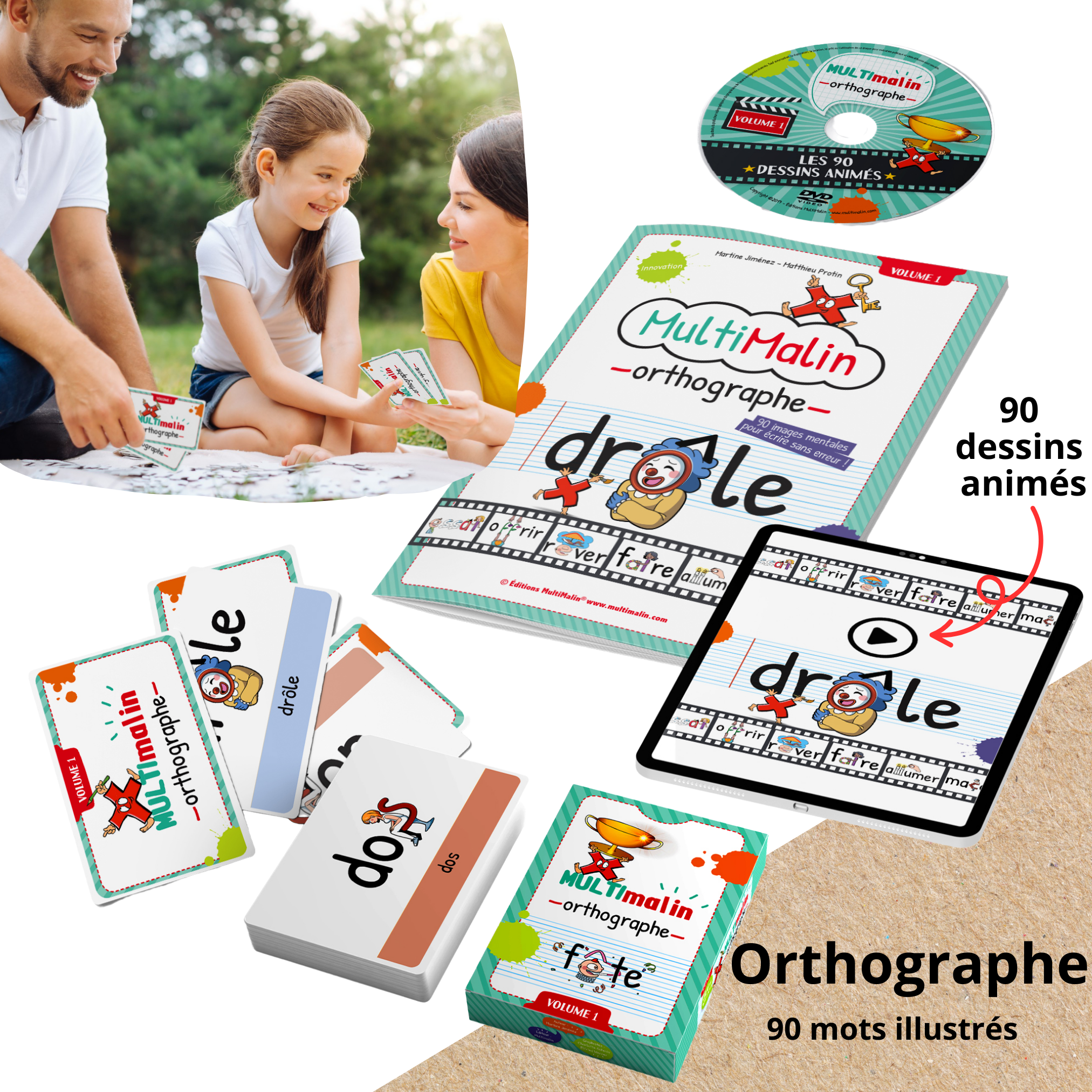 Le Pack français Multimalin (conjugaison du présent + conjugaison du passé + orthographe) au CANADA !