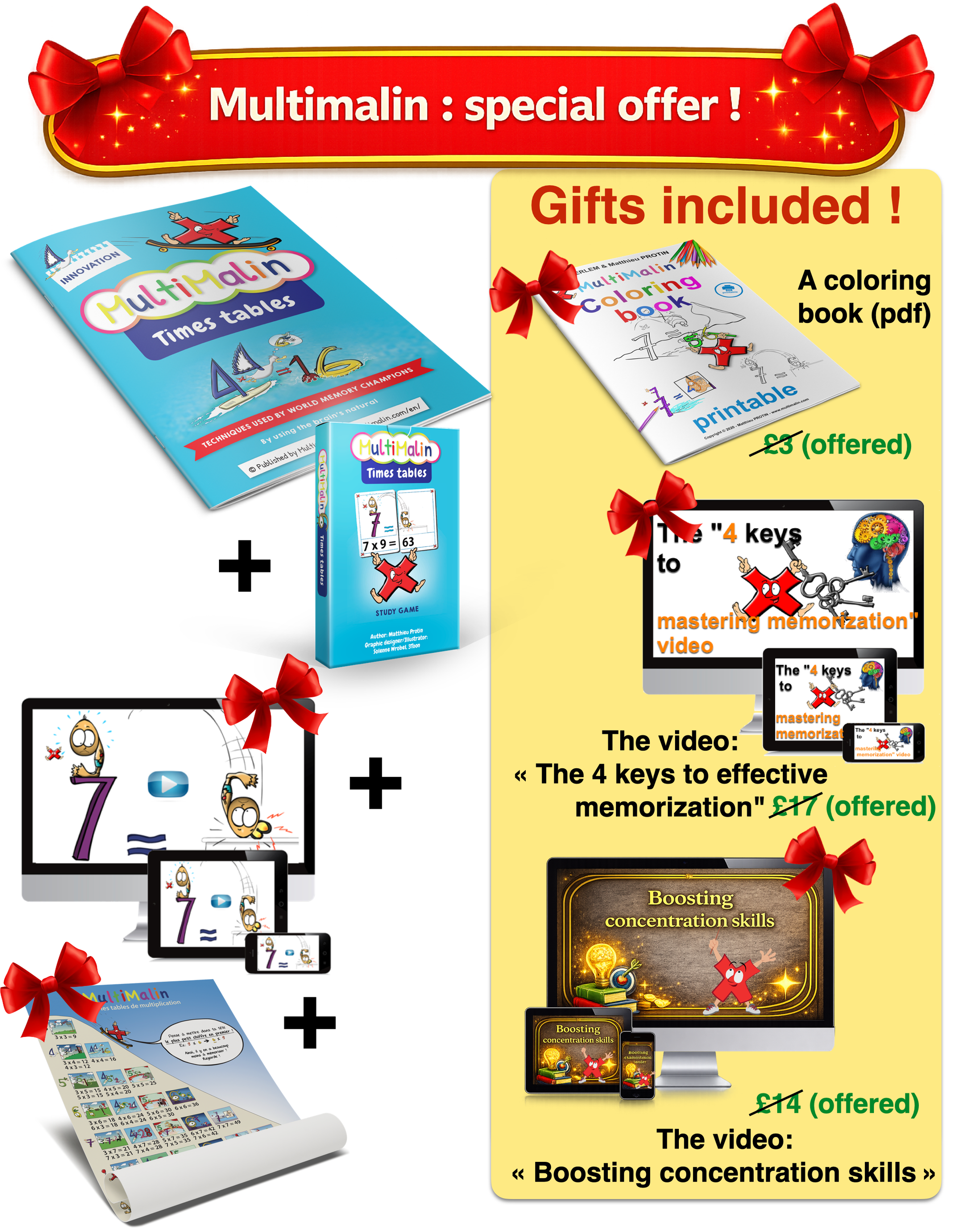 Multimalin Times tables special offer